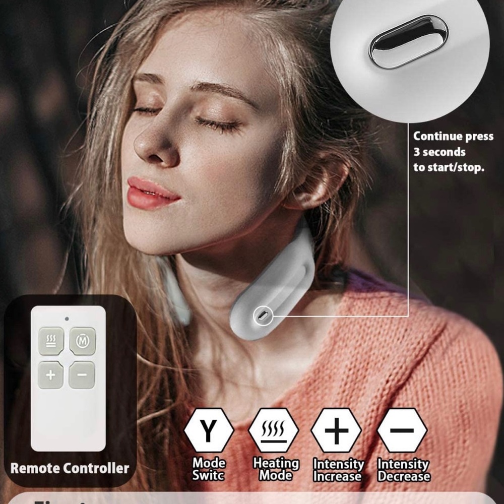 Intelligent Neck Massager with heat, cordless - Picture 6 of 6